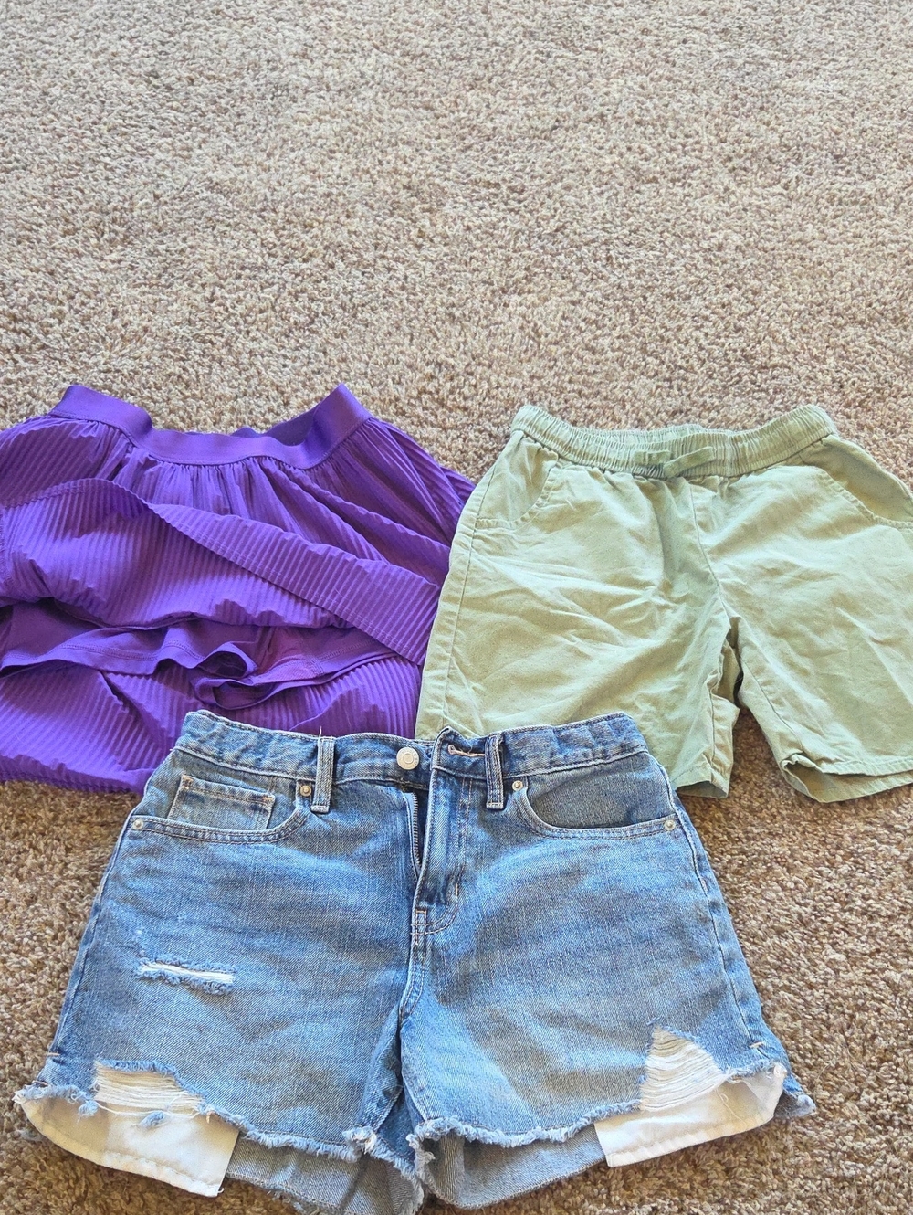 Purple Ruffle Skirt  and shorts - Kids